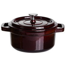 Кокотница чугунная эмалированная 2 л, бургунди Yiwu HP-FLG-8 burgundy (LG-HP-FLG-8 burgundy) Кокотница чугунная эмалированная 2 л, бургунди Yiwu HP-FLG-8 burgundy (LG-HP-FLG-8 burgundy)