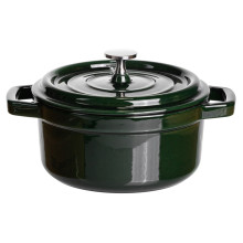 Кокотница чугунная эмалированная 2 л, малахит Yiwu HP-FLG-8 green (LG-HP-FLG-8 green) Кокотница чугунная эмалированная 2 л, малахит Yiwu HP-FLG-8 green (LG-HP-FLG-8 green)