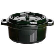 Кокотница чугунная эмалированная 2,5 л, малахит HP-FLG-9 green (LG-HP-FLG-9 green) Кокотница чугунная эмалированная 2,5 л, малахит HP-FLG-9 green (LG-HP-FLG-9 green)