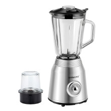 Блендер зі скляною чашею 1.5 літра для коктейлів та смузі портативний 4 режими швидкості 800 Вт Sokany SK186SS (LG-1889696168)