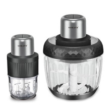 Чопер подрібнювач Sokany SKYM7032B 2в1 з чашами 0.5 і 1,5 літри 800 Вт (LG-2309098824)