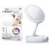 Зеркало для макияжа портативное с LED подсветкой круглое FOLD AWAY MV-4998 Белый 