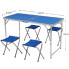 Стол для пикника раскладной Folding Table с стульями Синий