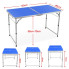 Стол для пикника раскладной Folding Table с стульями Синий