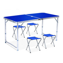 Стол для пикника раскладной Folding Table с стульями Синий