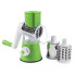 Овощерезка ручная для дома механическая кухонная для овощей Tabletop Drum Grater Kitchen Master Зеленая