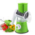 Овощерезка ручная для дома механическая кухонная для овощей Tabletop Drum Grater Kitchen Master Зеленая
