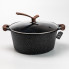 Набір каструль з антипригарним покриттям та кришкою з жароміцного скла HP33528B (LG-HP33528B)