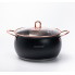 Набір каструль із нержавіючої сталі 2,6 л - 3,6 л - 6,1 л зі скляними кришками HP33525B (LG-HP33525B)