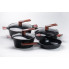 Набір для приготування з антипригарним покриттям 4 предмети, чорний HP33531B (LG-HP33531B)