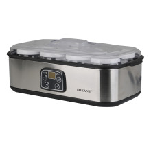 Електрична йогуртниця Sokany SK2303SS з баночками 8 шт по 180 мл (LG-SK2303SS)