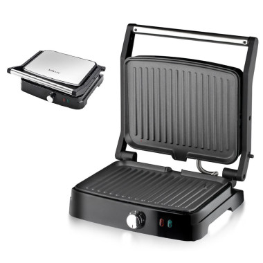 Гриль контактний Sokany 2000 Вт з антипригарним покриттям SK204SS (LG-SK204SS)