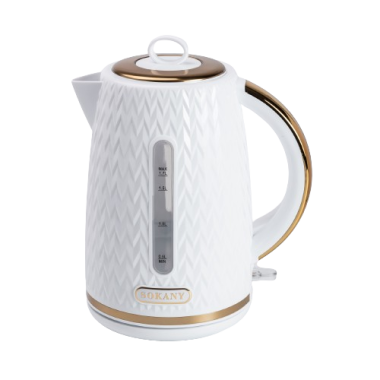 Чайник електричний Sokany SK-SH-1044 1.7 літра білий (LG-SK-SH-1044)