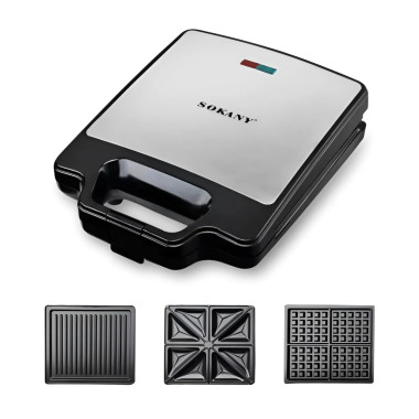 Мультипекар Sokany SKBBQ852 з насадками 1400 Вт (LG-SKBBQ852)