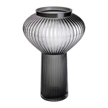 Скляна ваза 30 см сіра HP-1718 (LG-2350684502) Скляна ваза 30 см сіра HP-1718 (LG-2350684502)