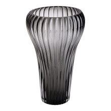 Скляна ваза для квітів, декоративна фігурна, сіра, 27 см HP-1719 (LG-2350684503) Скляна ваза для квітів, декоративна фігурна, сіра, 27 см HP-1719 (LG-2350684503)