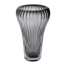 Скляна ваза, декоративна, сіра, 27,5 см HP-1730 (LG-2350684513) Скляна ваза, декоративна, сіра, 27,5 см HP-1730 (LG-2350684513)