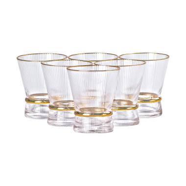 Набір із шести склянок об'ємом 300 мл для лимонаду, соку та коктейлів HP-16-5 (LG-2350684519)