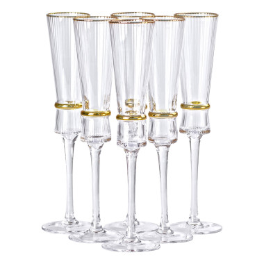Келихи для шампанського, 200 мл, набір із 6 штук HP-16-8 (LG-2350684522)