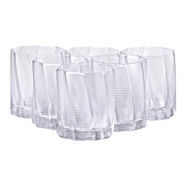 Набір із шести склянок об'ємом 300 мл для лимонаду, соку та коктейлів HP-16-15 (LG-2350684529)