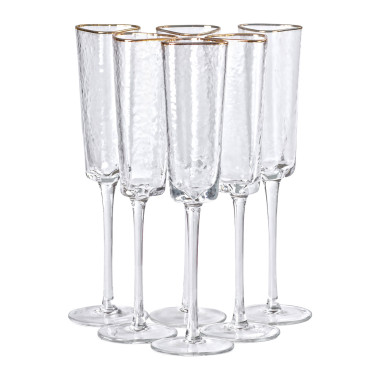 Келихи для шампанського, 200 мл, набір із 6 штук HP-16-23 (LG-2350684537)