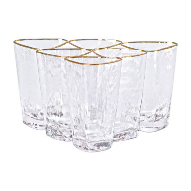 Набір з 6 склянок, 450 мл, для лимонаду, води, соку та коктейлів HP-16-25 (LG-2350684539)