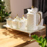 Чайний набір на 6 персон, із заварювальним чайником, білий HP-15-2 (LG-2350684542)