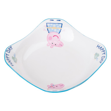 порцелянова глибока глибока квадратна тарілка для дітей 350 мл HP-15-16 (LG-2350684556)