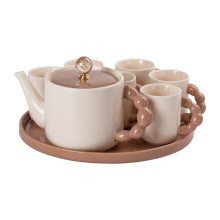 Чайний набір на 6 персон із порцелянаовою підставкою HP-15-24 (LG-2350684562)