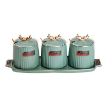 Набір банок з підставкою для сипучих продуктів, 400 мл, зелені HP-15-31 (LG-2350684569) Набір банок з підставкою для сипучих продуктів, 400 мл, зелені HP-15-31 (LG-2350684569)