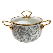 Емальована каструля об'ємом 2 літри для газових, електричних та індукційних плит HP-2-105 (LG-2350684571) Емальована каструля об'ємом 2 літри для газових, електричних та індукційних плит HP-2-105 (LG-2350684571)