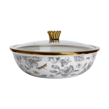 Каструля з кришкою Емаль 4,5 л Велика HP-2-108 (LG-2350684574)