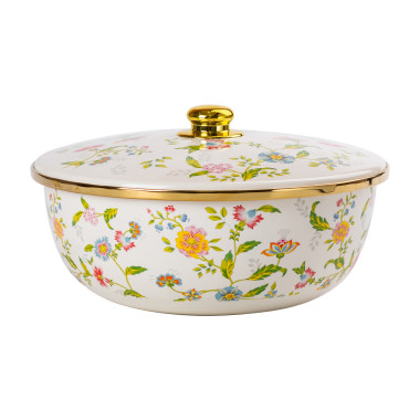 Емальована каструляз кришкою 5,5 л Велика HP-2-113 (LG-2350684579)