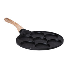 Сковорода з антипригарним покриттям 26 см для млинців, яєць та оладок, 7-секційна кругла чорна HP-39-582-B (LG-2350684617) Сковорода з антипригарним покриттям 26 см для млинців, яєць та оладок, 7-секційна кругла чорна HP-39-582-B (LG-2350684617)