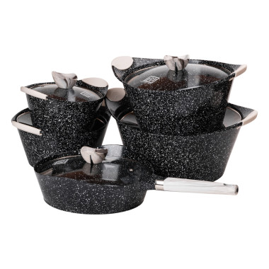 Набір посуду з 5 предметів, алюміній, товсте дно MGC HP-4-409 (LG-2358506254)