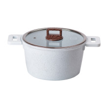 Алюмінієва каструля з керамічним покриттям антипригарним Ø 24 см Біла MGC HP-4-441 (LG-2358506257) Алюмінієва каструля з керамічним покриттям антипригарним Ø 24 см Біла MGC HP-4-441 (LG-2358506257)