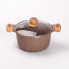 Набір посуду, 3 каструлі, товстодонне алюмінієве дно MGC з лопаткою та ополоником, кавовий HP-4-401CO (LG-2358506262)