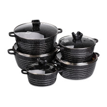 Набір із 5 господарських каструль, 2,5-9 літрів, товсте дно, алюміній MGC HP-4-411B (LG-2358506276) Набір із 5 господарських каструль, 2,5-9 літрів, товсте дно, алюміній MGC HP-4-411B (LG-2358506276)