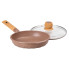 Алюмінієва сковорода 1,8 л мармурова з антипригарним покриттям Ø 24 см кавова MGC HP-4-423CO (LG-2358506306)