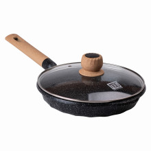 Алюмінієва сковорода 2,2 л з мармуровим антипригарним покриттям Ø 26 см MGC Black HP-4-424B (LG-2358506308)