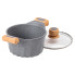 Алюмінієва каструля об'ємом 3 літри з кришкою Ø 20 см. Мармур з антипригарним покриттям MGC сірий HP-4-432G (LG-2358506337)