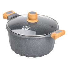 Велика алюмінієва каструля з кришкою, діаметр 28 см, з антипригарним покриттям, 8 літрів HP-4-434G (LG-2358506342) Велика алюмінієва каструля з кришкою, діаметр 28 см, з антипригарним покриттям, 8 літрів HP-4-434G (LG-2358506342)