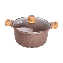 Алюмінієва каструля (8 л), Ø28 см, з кришкою, з антипригарним покриттям MGC HP-4-434CO (LG-2358506344)