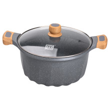 Велика алюмінієва каструля об'ємом 11 літрів з антипригарною кришкою Ø32 см HP-4-435G (LG-2358506345) Велика алюмінієва каструля об'ємом 11 літрів з антипригарною кришкою Ø32 см HP-4-435G (LG-2358506345)