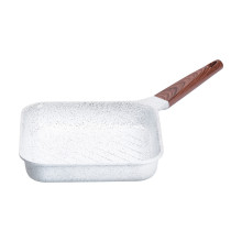 Сковорода-гриль алюмінієва, квадратна, 2,5 л, з антипригарним покриттям, 24 см MGC White HP-4-438W (LG-2358506355)