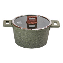 Алюмінієва каструля об'ємом 5,3 л з кришкою Ø 24 см з антипригарним покриттям MGC HP-4-446GR (LG-2358506362) Алюмінієва каструля об'ємом 5,3 л з кришкою Ø 24 см з антипригарним покриттям MGC HP-4-446GR (LG-2358506362)