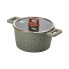 Алюмінієва каструля об'ємом 5,3 л з кришкою Ø 24 см з антипригарним покриттям MGC HP-4-446GR (LG-2358506362)