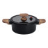 Алюмінієва каструля з керамічним покриттям антипригарним 2.5 л Ø 20 см чорний MGC HP-4-452B (LG-2358506367)