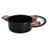 Алюмінієва каструля з керамічним покриттям антипригарним 2.5 л Ø 20 см чорний MGC HP-4-452B (LG-2358506367)