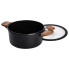 Алюмінієва каструля з керамічним покриттям антипригарним 4.7 л Ø 24 см чорний MGC HP-4-453B (LG-2358506369)